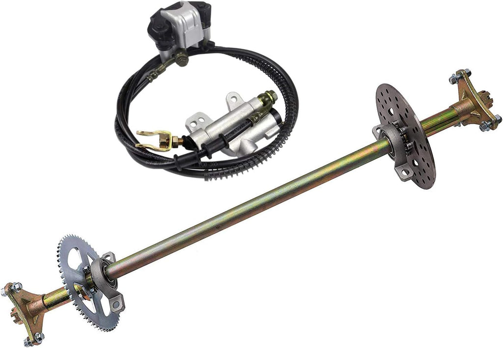 Rear Axle Shaft Kit with Brake Master Cylinder Caliper Disc Rotor Assembly T761