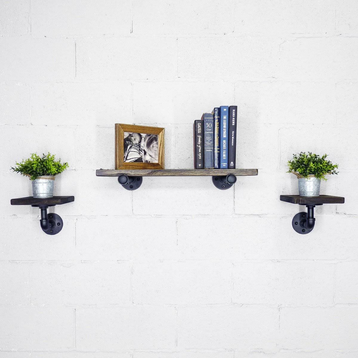Black Set of 3 Wall Shelf M276