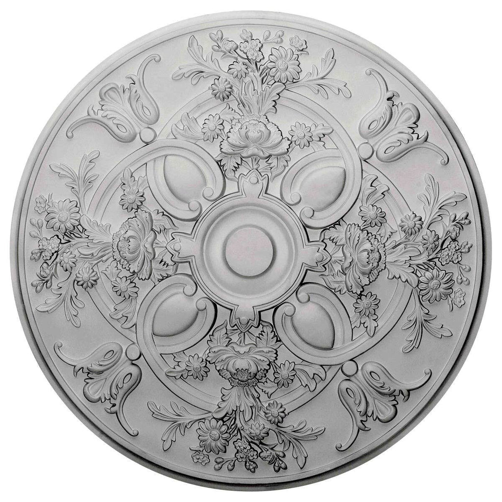 31 1/4x22OD x 2 1/4x22P Hand-Painted Night Shade Ceiling Medallion B12919