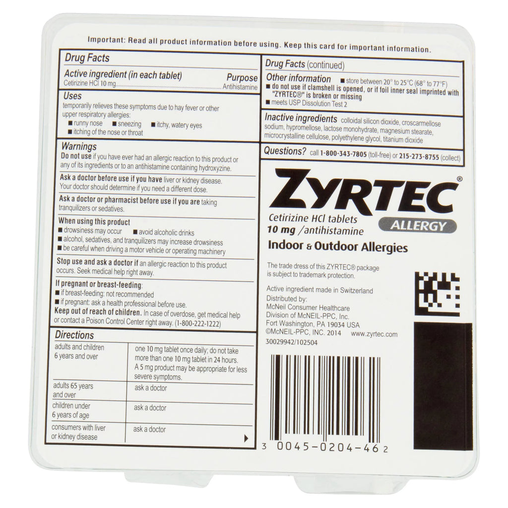24 Hour Allergy Relief Tablets, 30+10 Ct X49951