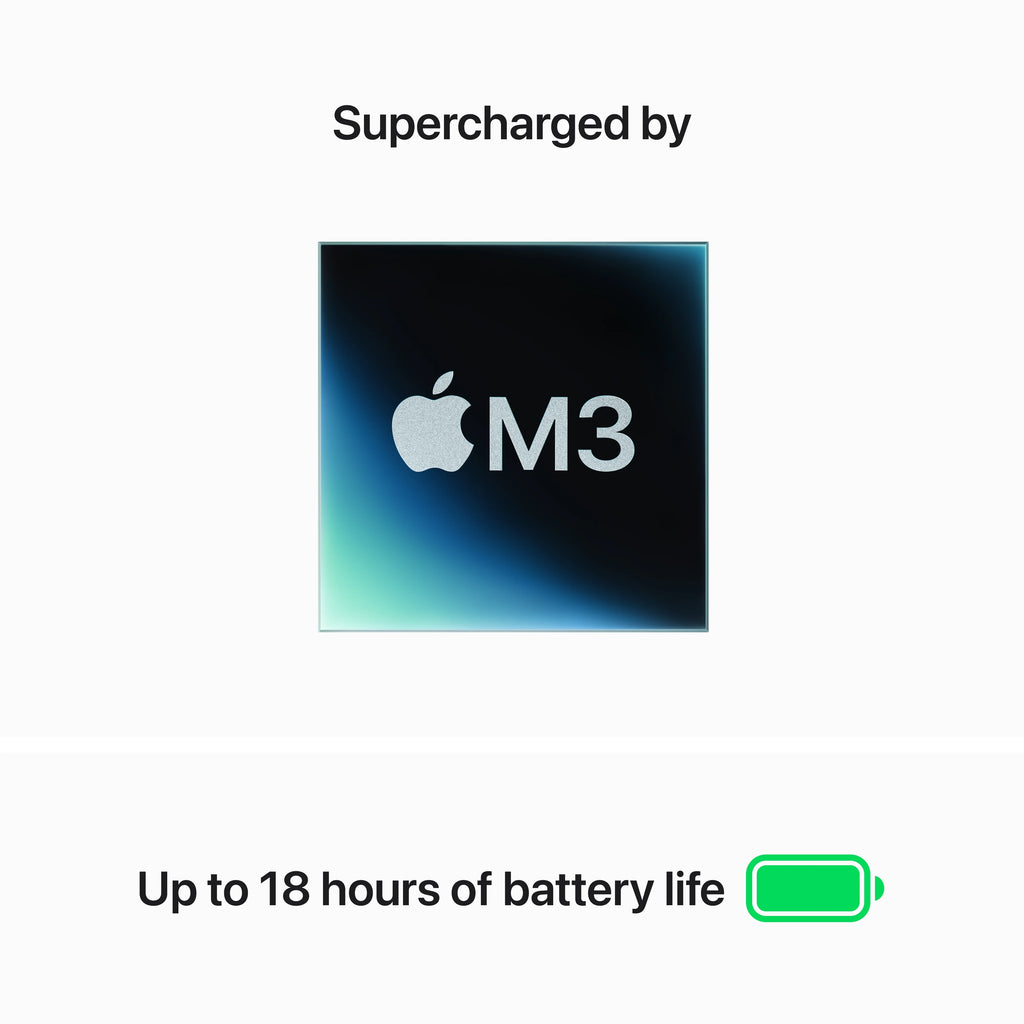 MacBook Air 15-in M3 8C CPU 10C GPU 16GB 512GB Midnight C9880