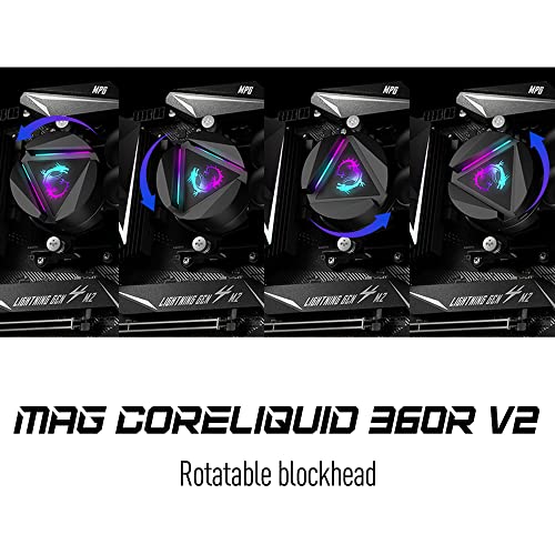 360mm AIO CPU Liquid Cooler with Triple 120mm RGB PWM Fans Q68492