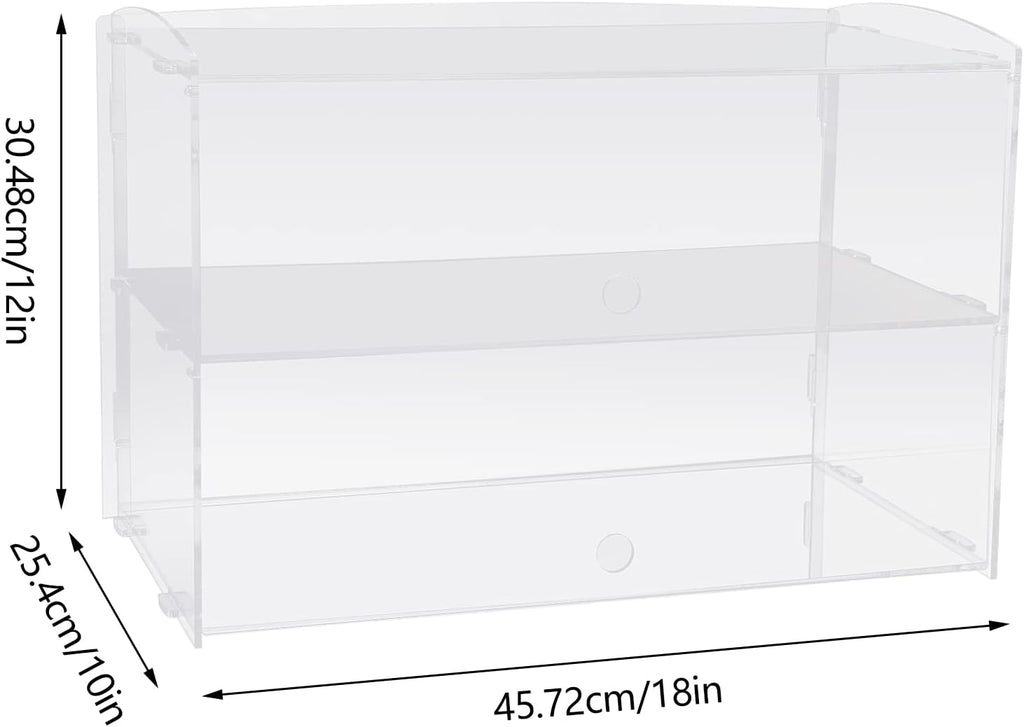 Acrylic Clear 2 Tier Bakery Display Case X807