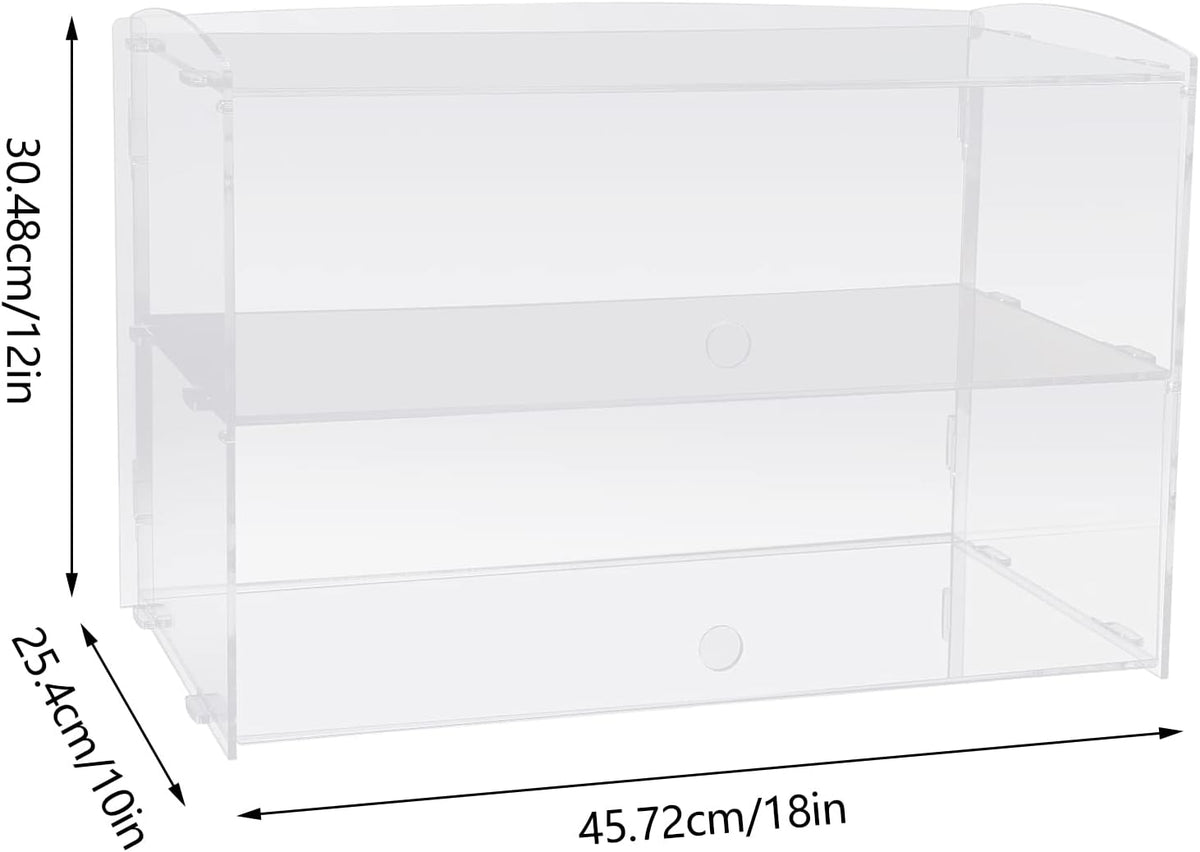 Acrylic Clear 2 Tier Bakery Display Case X807