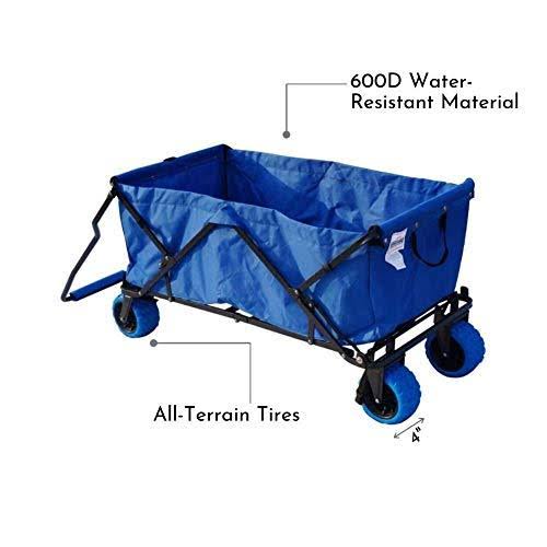 Royal Blue Extra Large Folding Utility Wagon L63359
