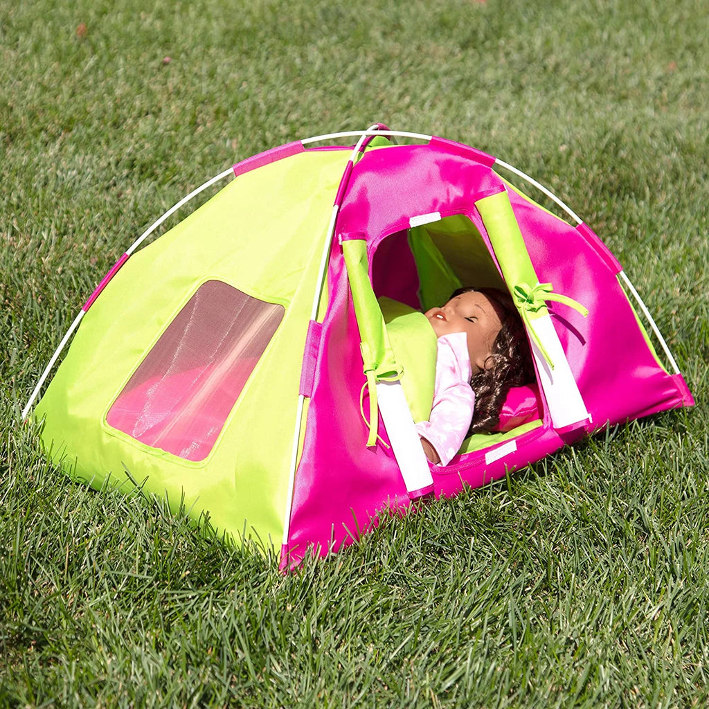 Doll Camping Bed Tent with Sleeping Bag & Pillow J66465