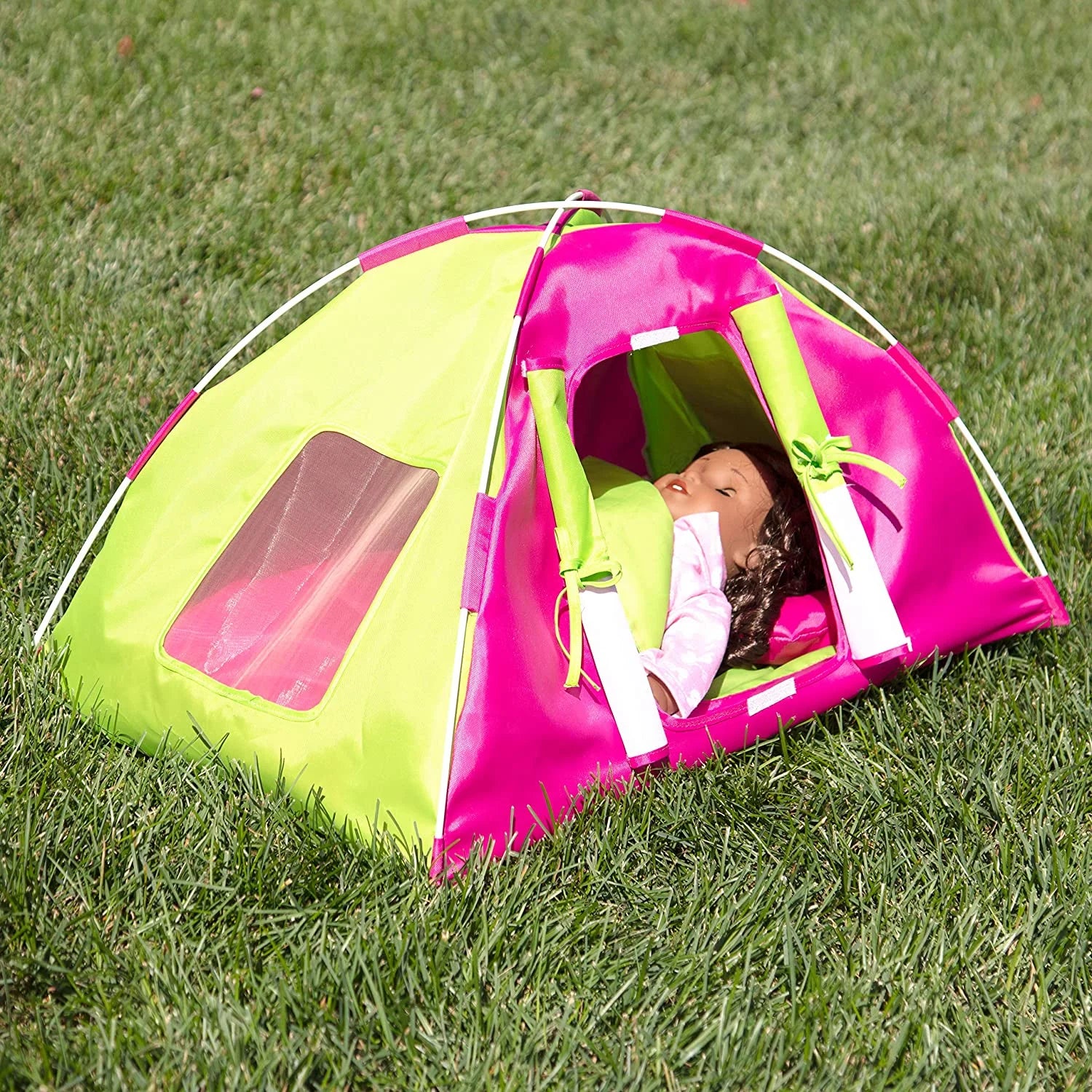 Doll Camping Bed Tent with Sleeping Bag & Pillow J66465