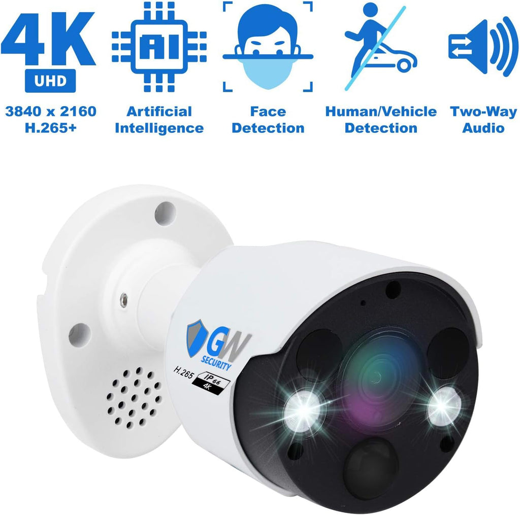 8 Channel 4K Security Camera System with 4 Bullet Cameras K6707
