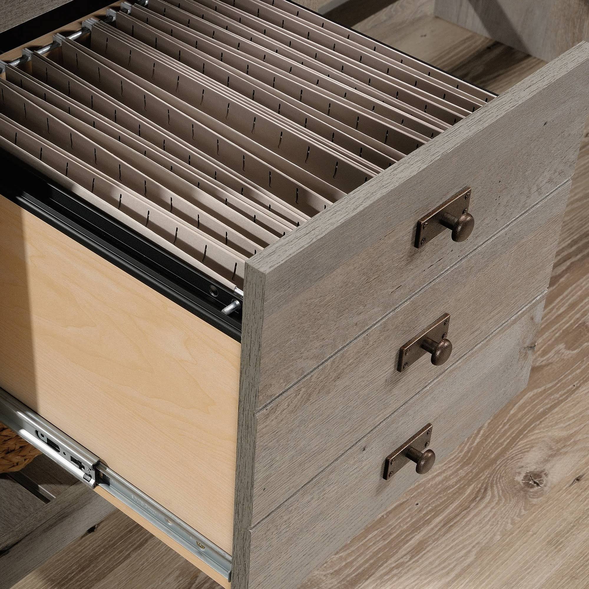 L Shaped Computer Desk in Mystic Oak D1920