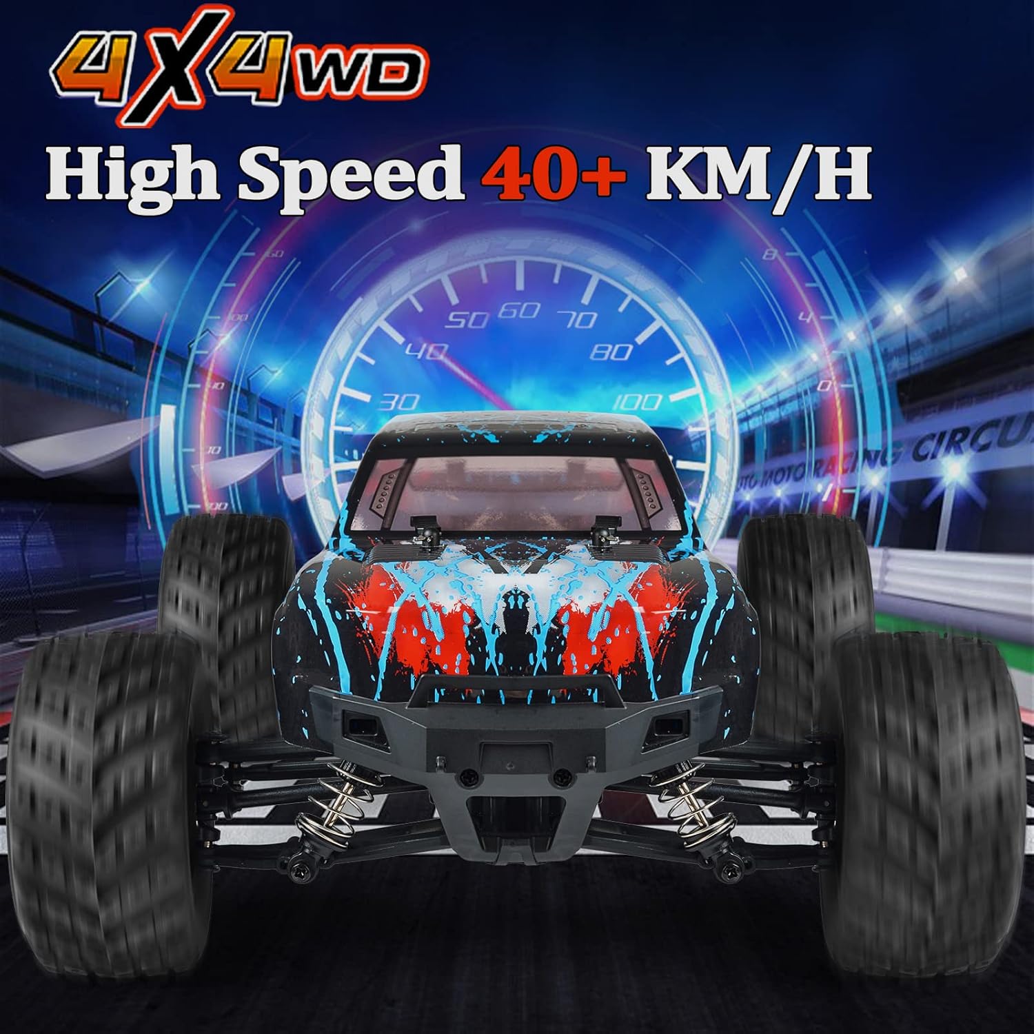 1:12 Scale 4x4 Off Road RC Monster Truck with 2 Rechargeable Batteries A9305