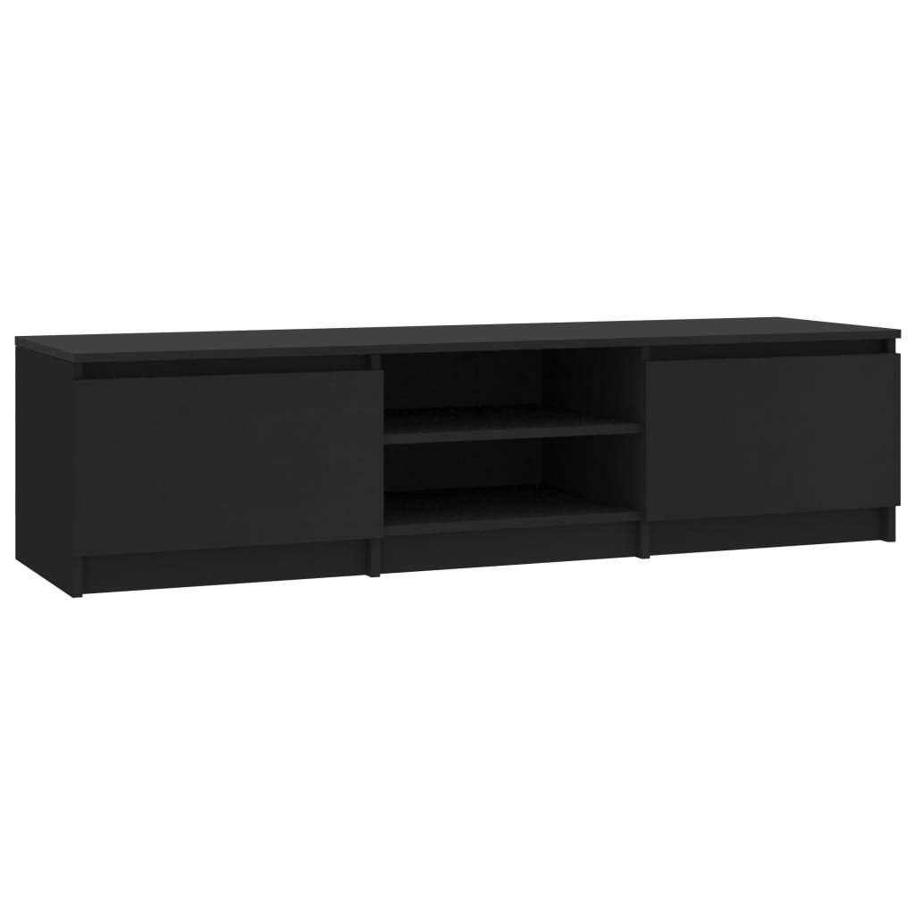 White and Sonoma Oak TV Cabinet Chipboard I382954