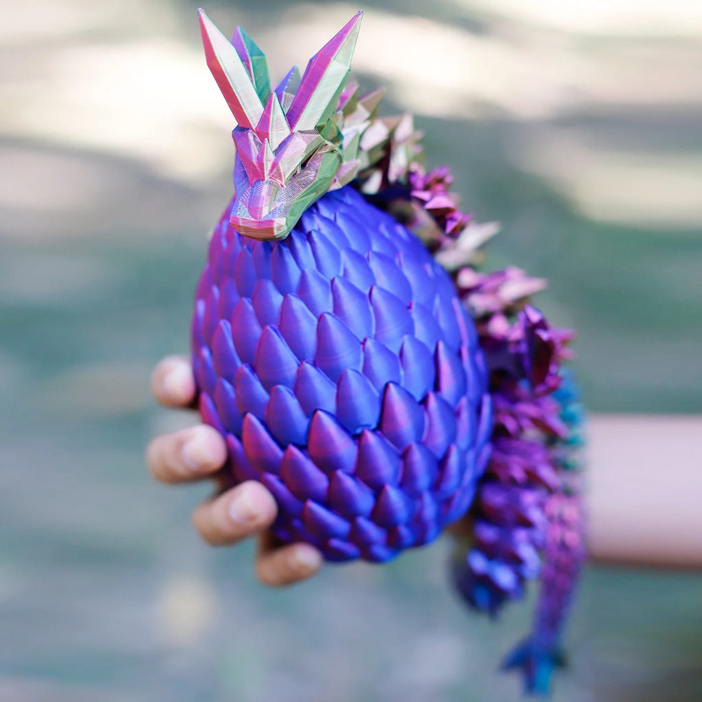 3D Printed Articulated Dragon Egg Fidget Toy N65589