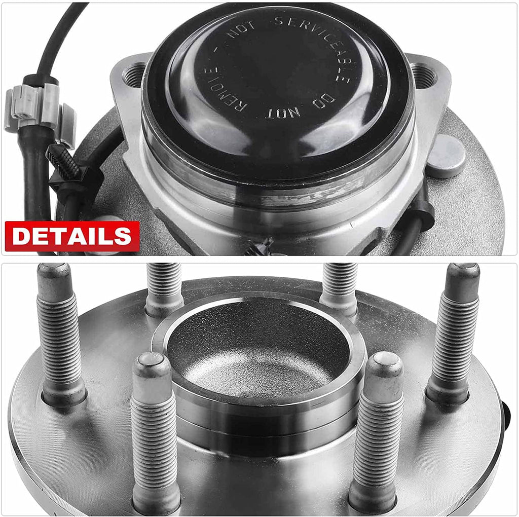 Front Wheel Bearing Hub Assembly 2WD 6-Lug w/ABS B172036