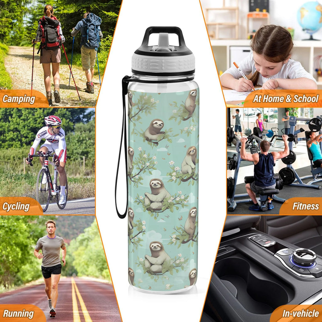 32oz Tritan Leakproof Clear Sports Water Bottle F95979