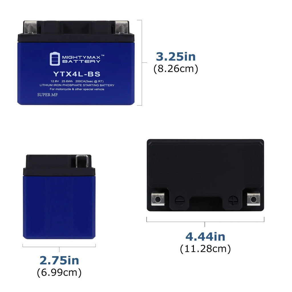 10 Pack Lithium Replacement Battery for Honda Scooters I2555