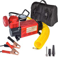 Portable 12V Air Compressor Pump, 150PSI Red Tire Inflator G49281