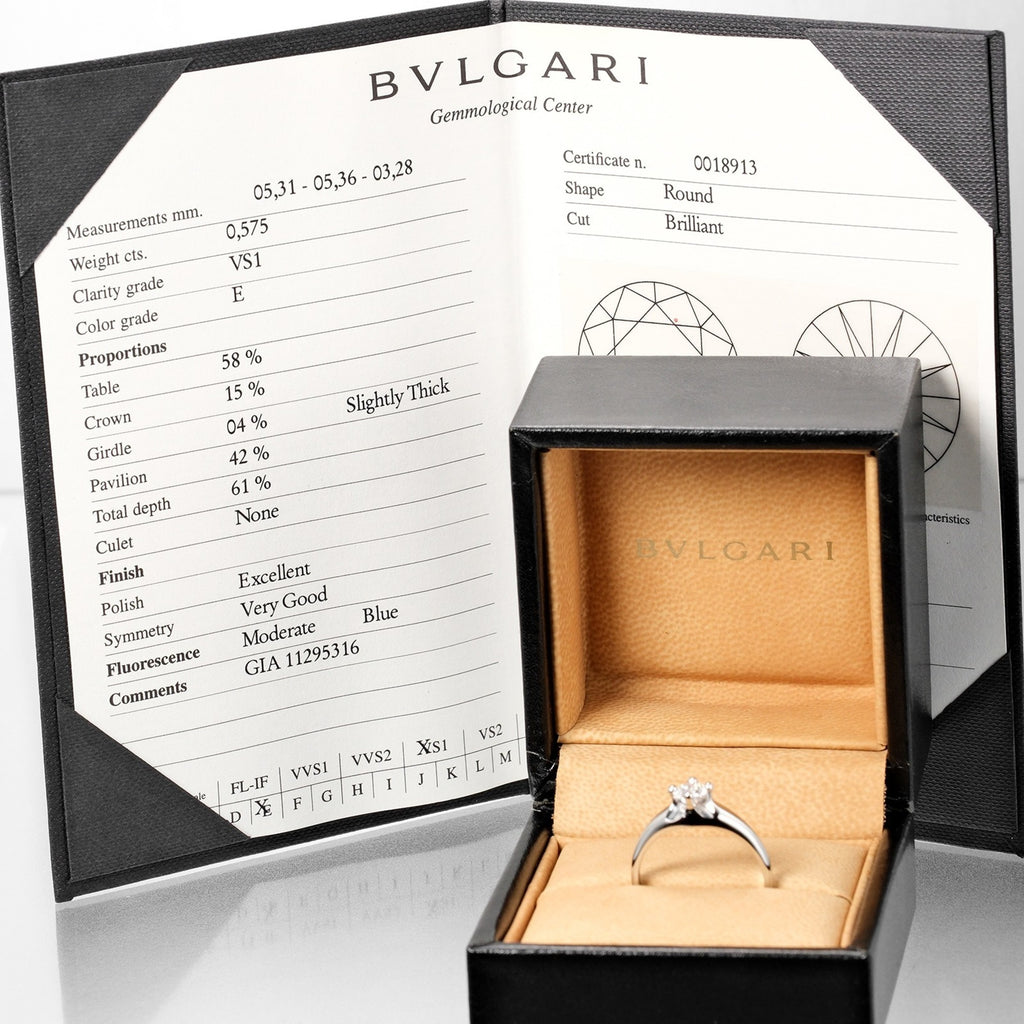 Solitaire Ring Platinum Diamond A2165