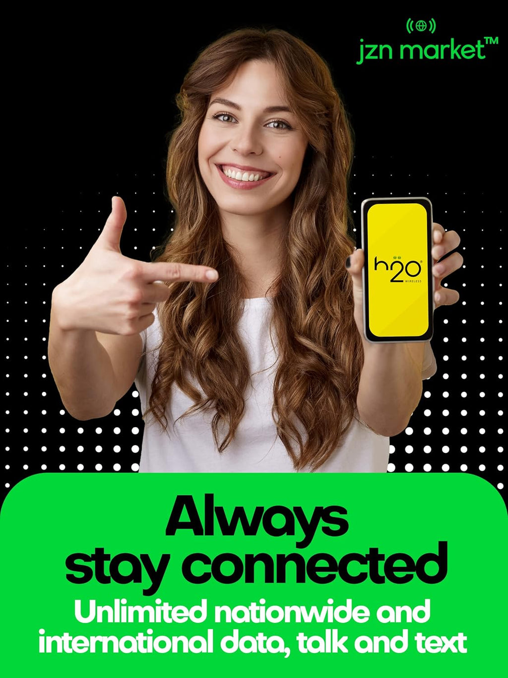 H2O Wireless SIM Card $30 Plan Preloaded Triple-Cut SIM with Unlimited Data and 6GB High-Speed 4G LTE/5G Data Coverage (120-Day Plan) H443