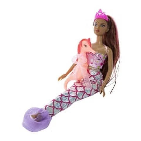 Black Hair & Blonde Hair Mermaid Doll (2 Doll) T492
