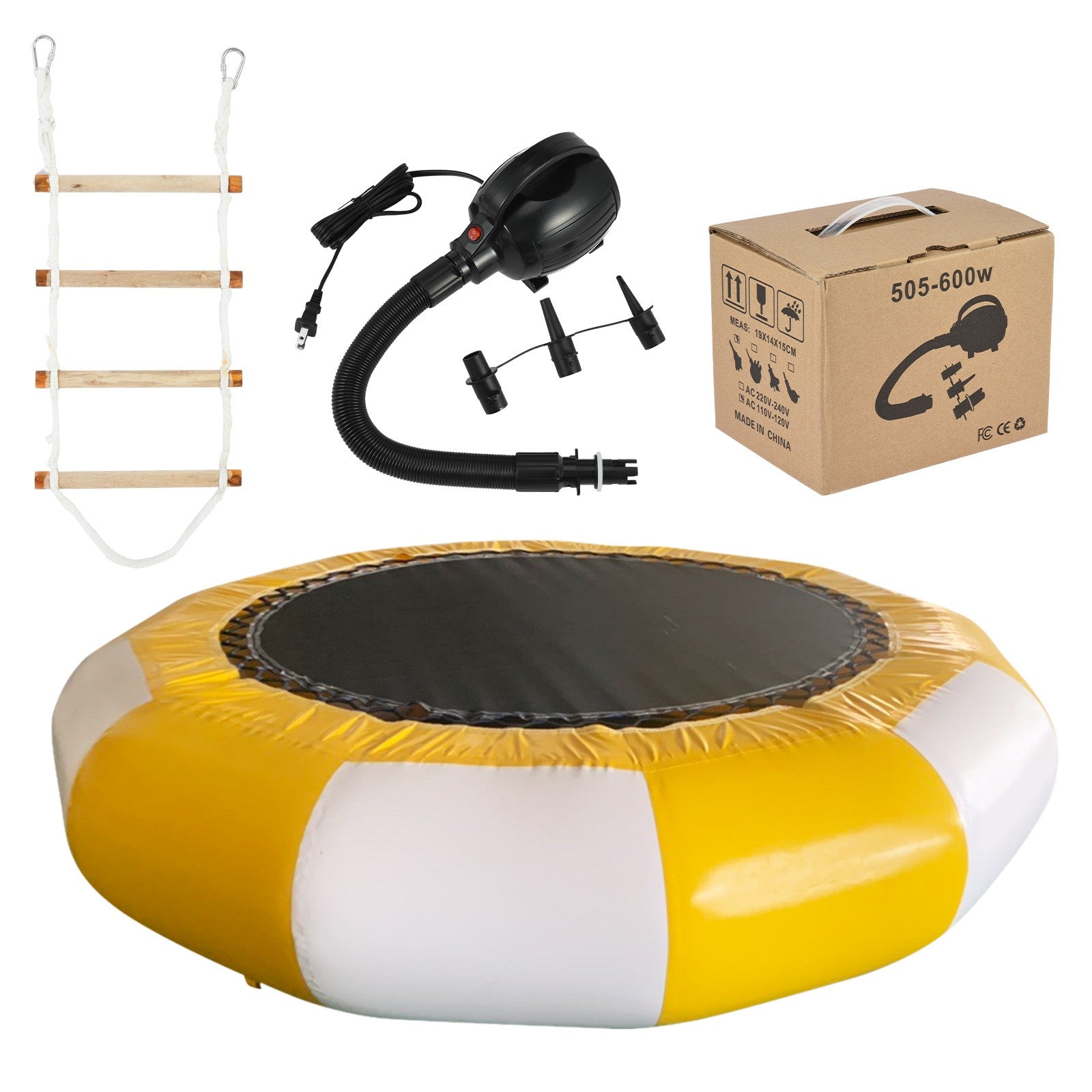 10Ft Inflatable Water Trampoline Bounce Swim Platform D40294