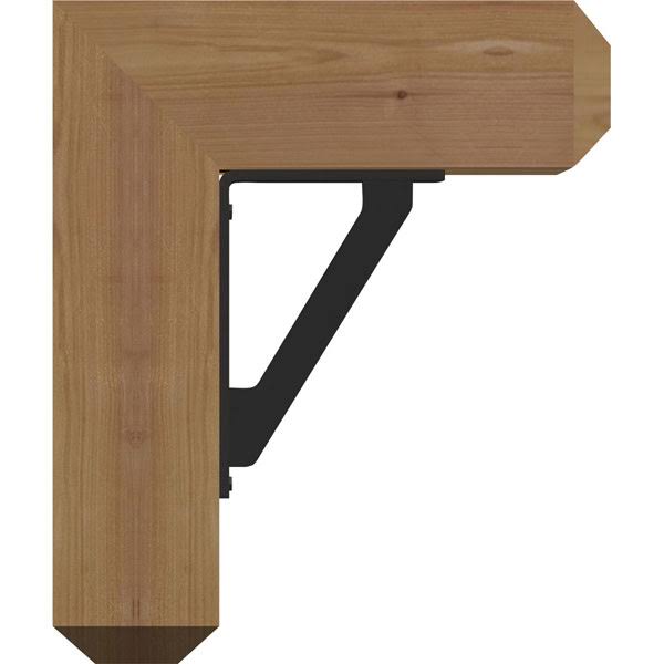 Traditional Craftsman Ironcrest Smooth Bracket, Western Red Cedar T5331