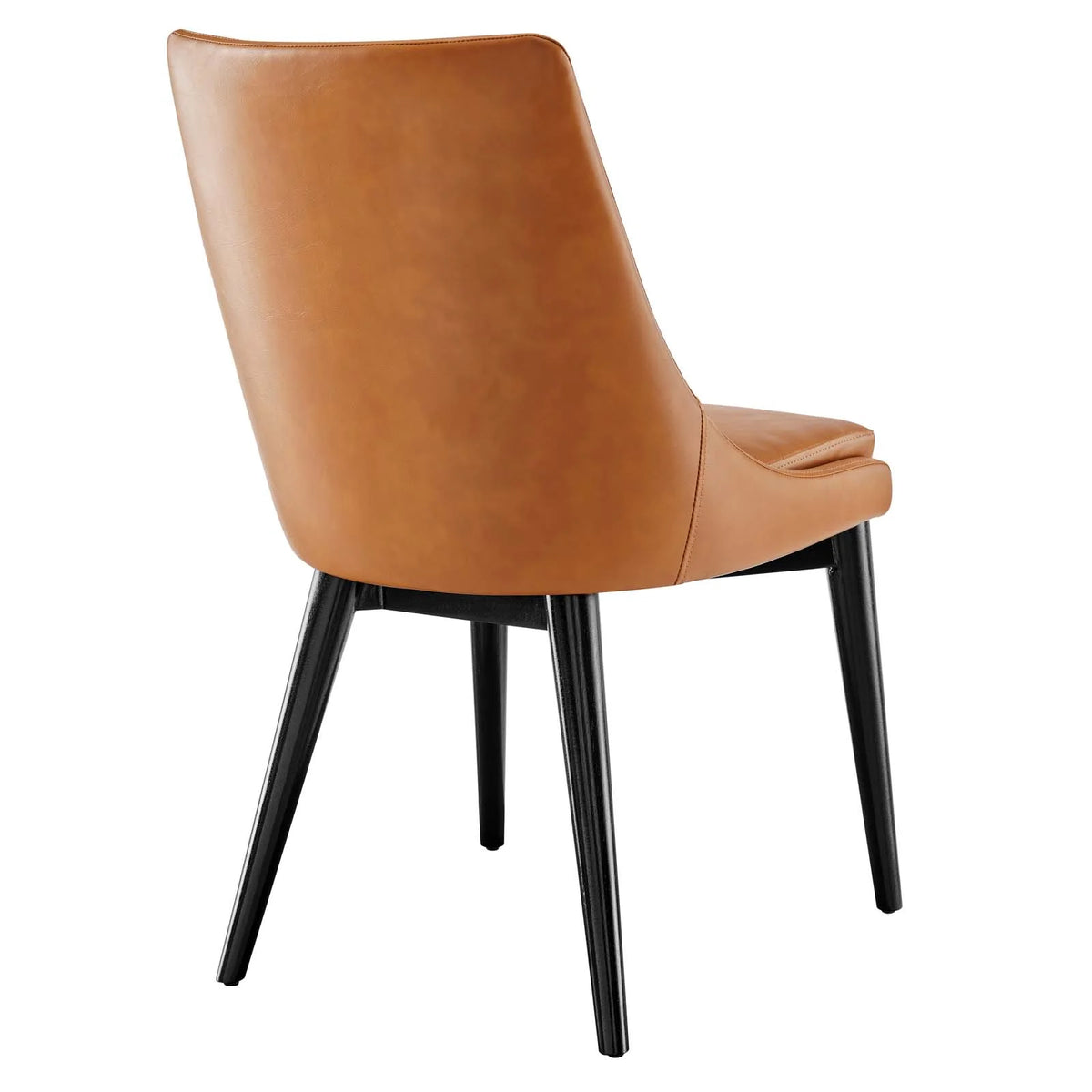 Tan Vegan Leather Dining Chair K22856