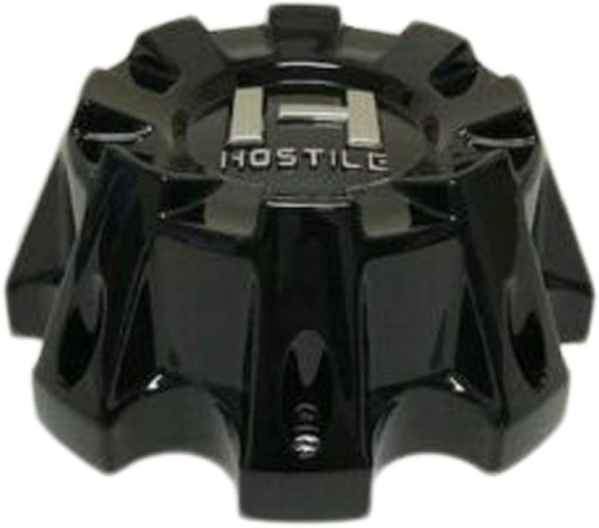 8 Lug Gloss Black Wheel Center Cap V812
