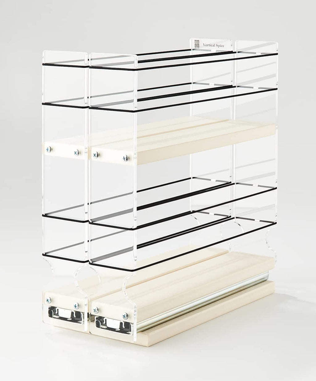 Narrow Spice Rack with 2 Drawers, 20 Spice Capacity S410138