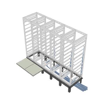 Riser Base 2 Bay Racks O5333