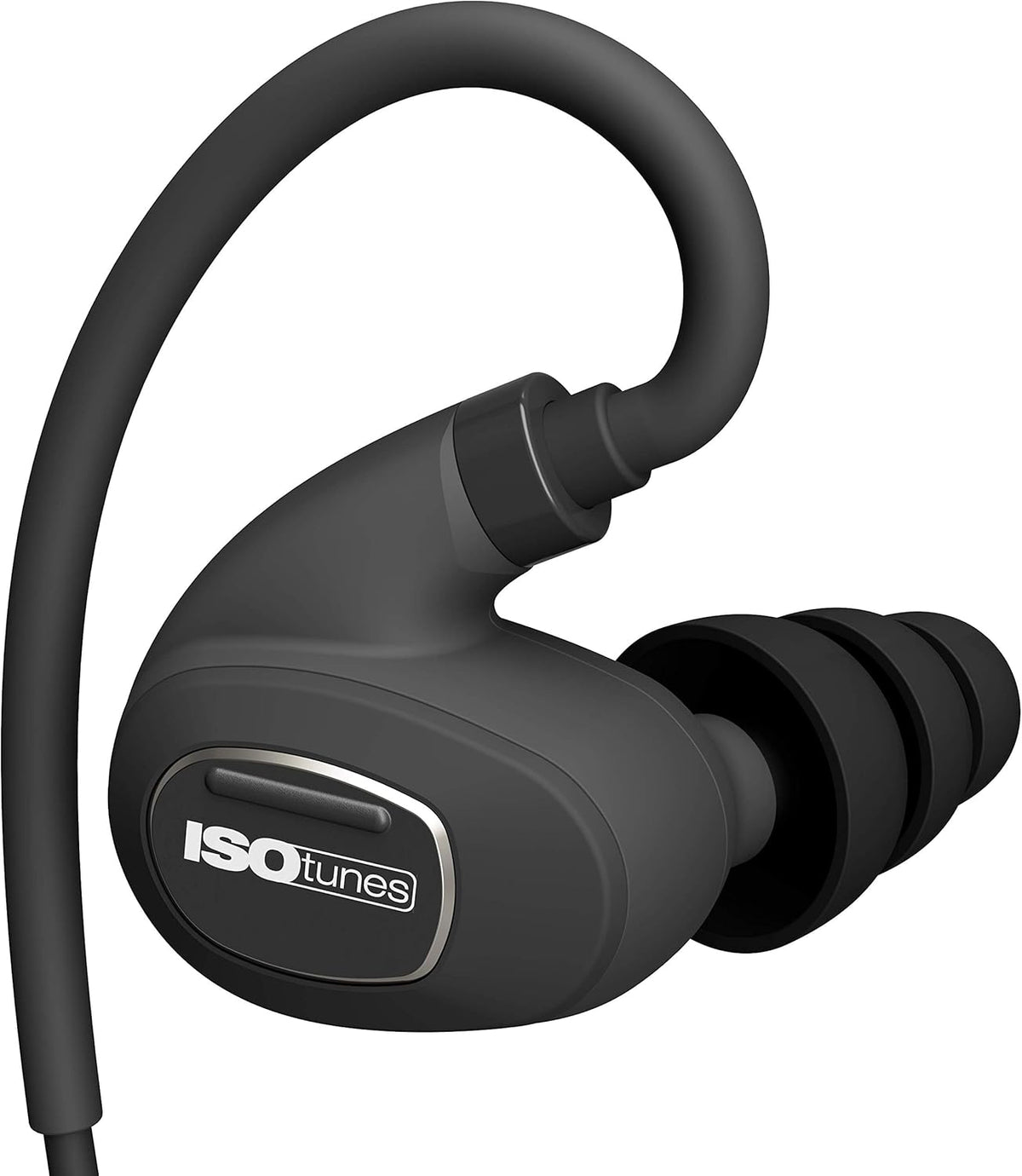 Matte Black Bluetooth Earplug Headphones with 27 dB Noise Reduction E563455