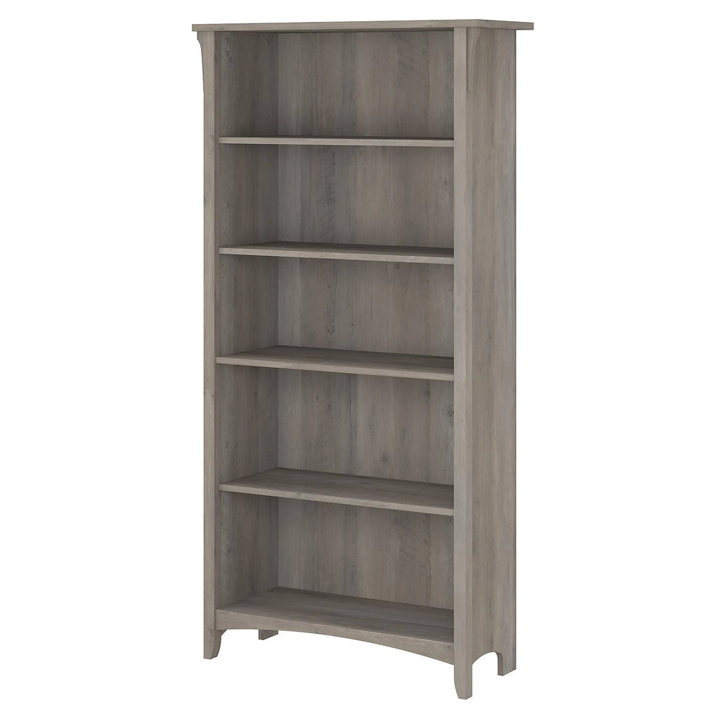 5 Shelf Bookcase, Driftwood Gray K1229