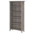 5 Shelf Bookcase, Driftwood Gray K1229