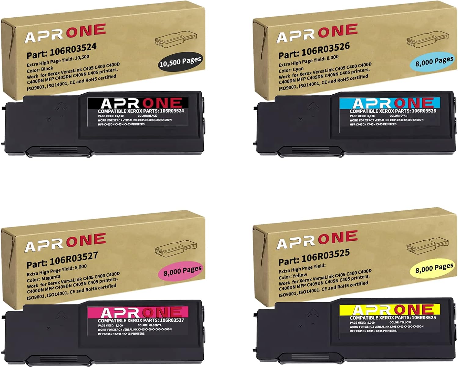 Black Extra High Capacity Toner Cartridge 4PK M346509