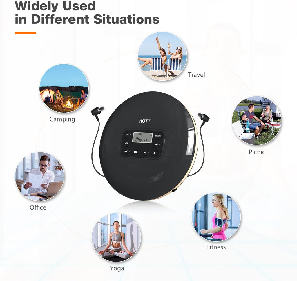 Portable CD Player with Headphones Y99995