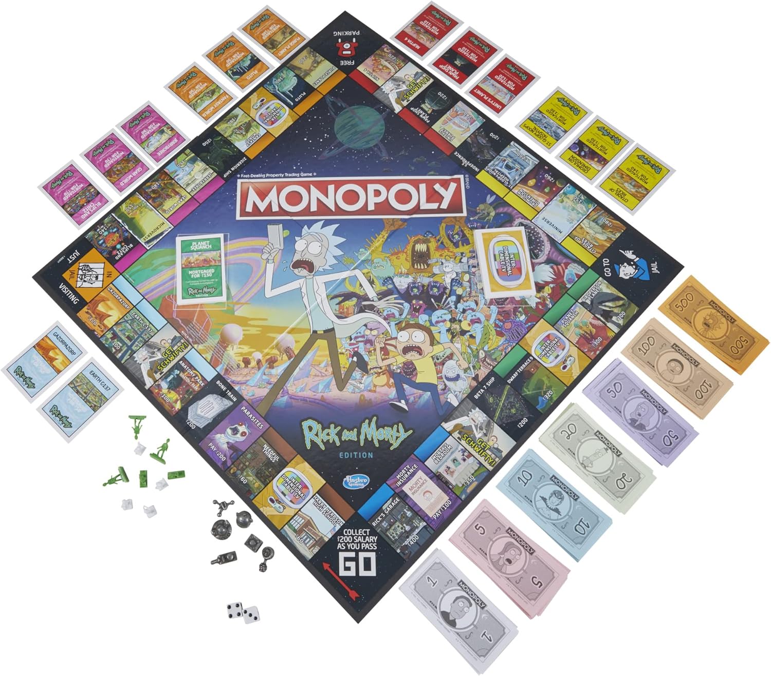 Monopoly Board Game with Collectible Tokens S30492