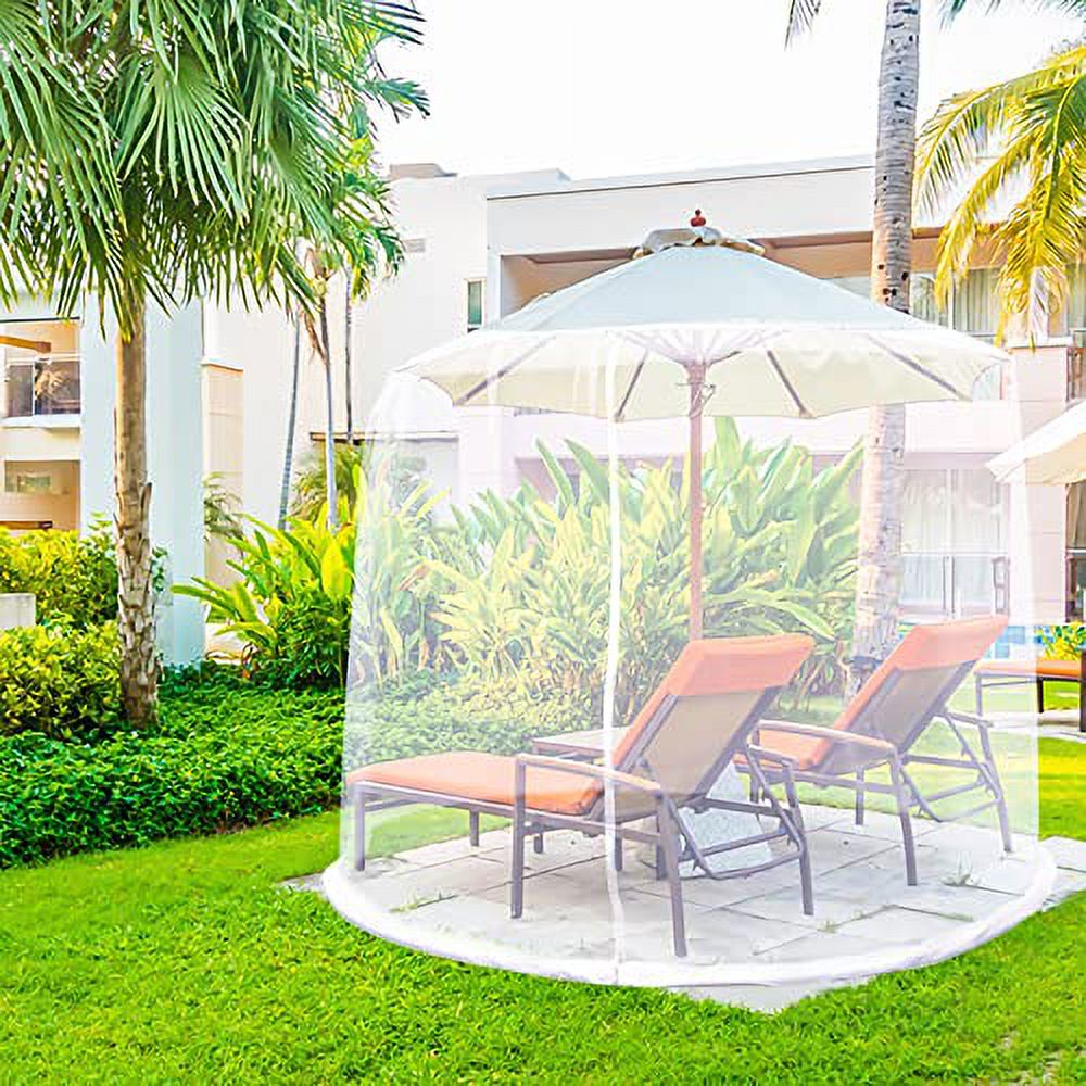 Black Awning Netting with Zipper Door and Polyester Mesh Y9163