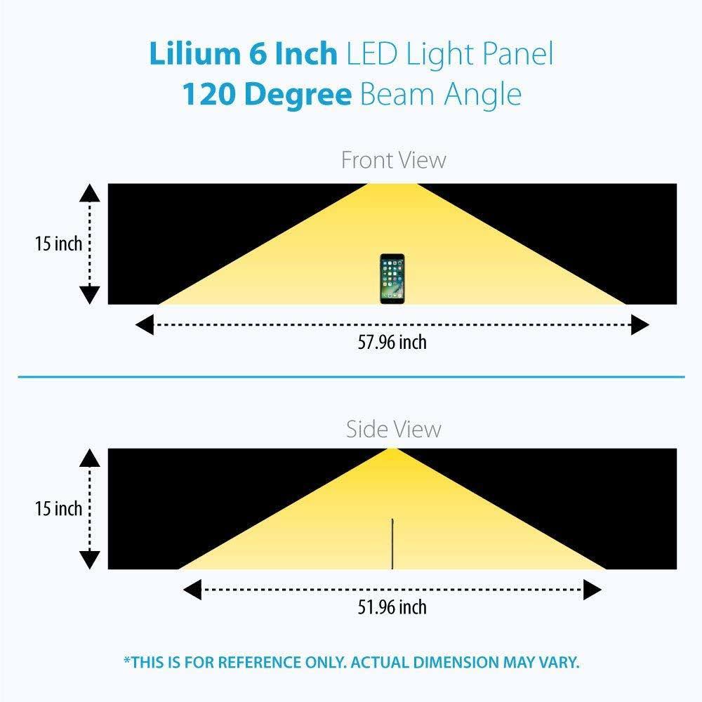 6 inch Cool White Modular LED Under Cabinet Lighting Standard Kit (4 Panel) H356