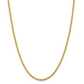 Real 14kt Yellow Gold 18 inch Rope Chain with Lobster Clasp P161495