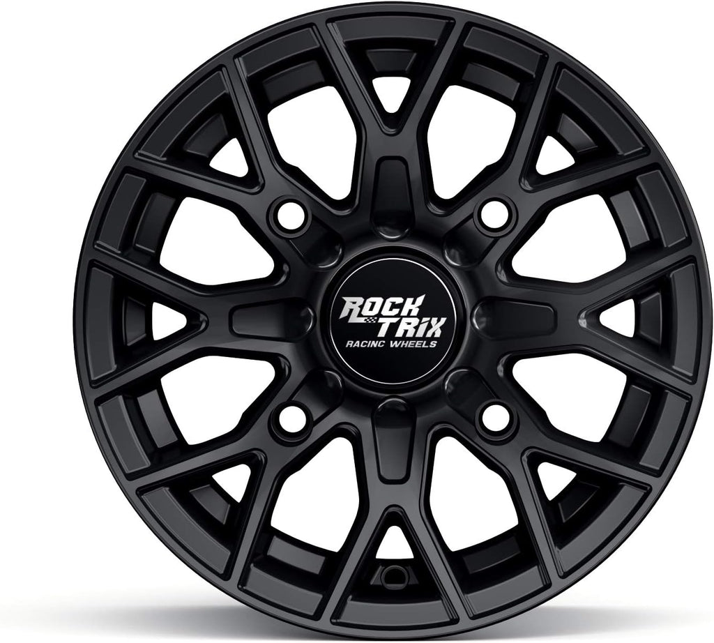 14x7 Matte Black ATV Wheels Rims Set of 4 M833