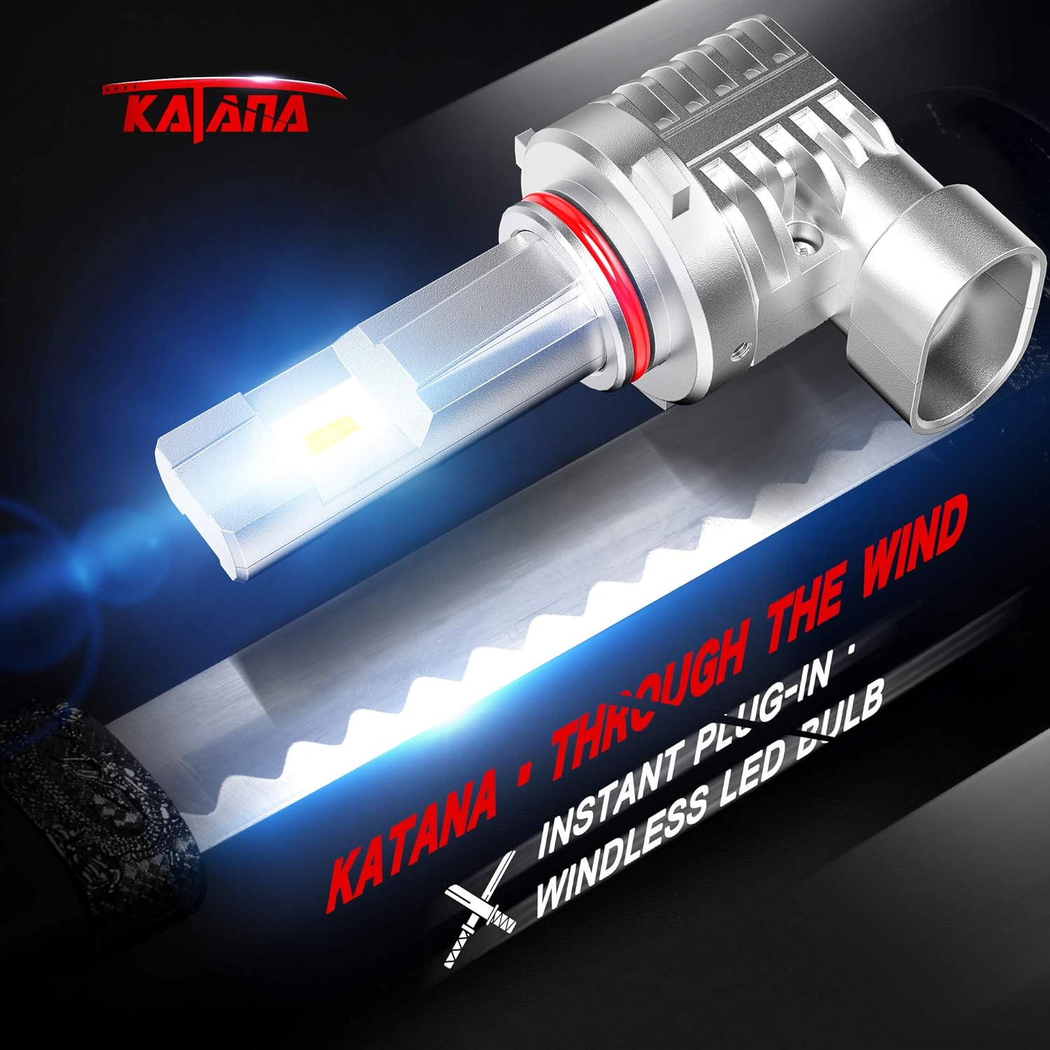 9005 9006 LED Headlights Bulbs Combo, 24000LM Wireless HB3 HB4 High Low Beam Conversion Kit, 6500K Xenon White, Pack of 2 S197