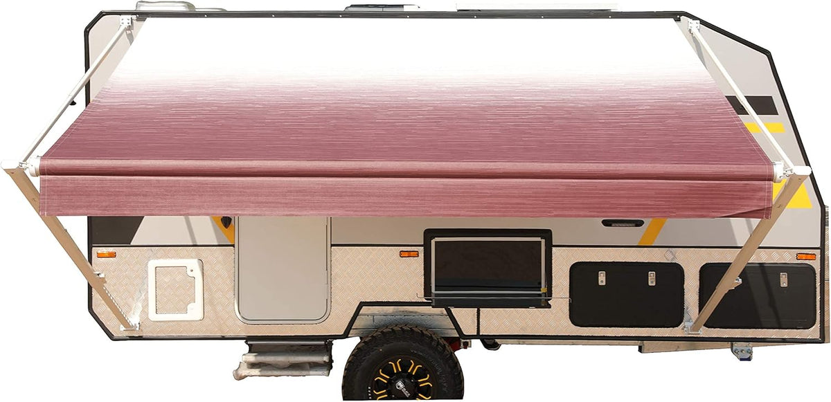 Blue Fade 13 x 8 Ft Retractable RV Trailer Awning H806767