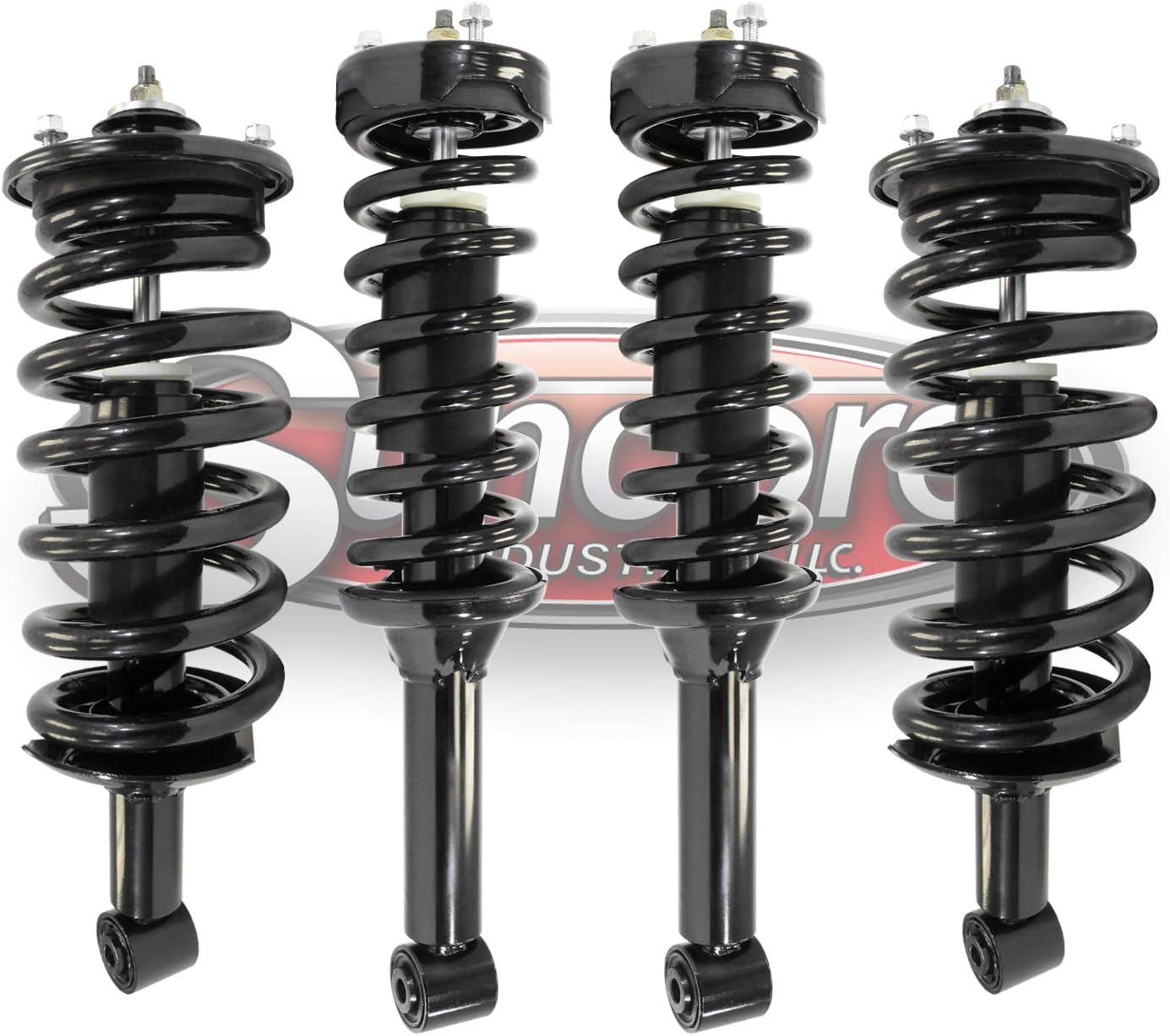 Front & Rear Air Ride Suspension Struts Conversion Kit Replacement for 2005-2009 Land Rover LR3 H46072