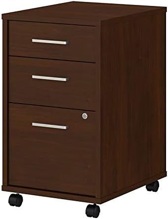 3 Drawer Mobile File Cabinet in Century Walnut I428