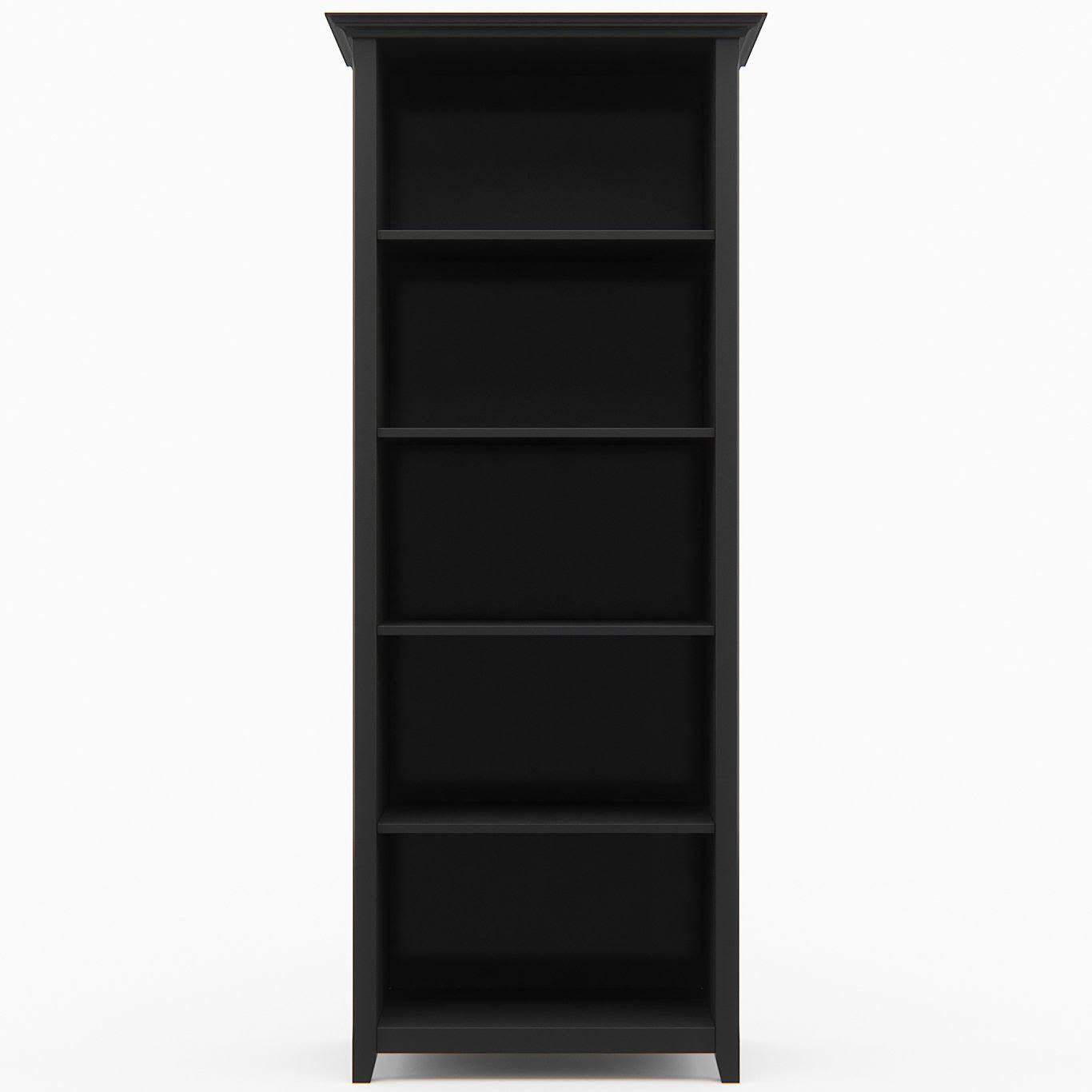 Solid Wood 5 Shelf Bookcase W978
