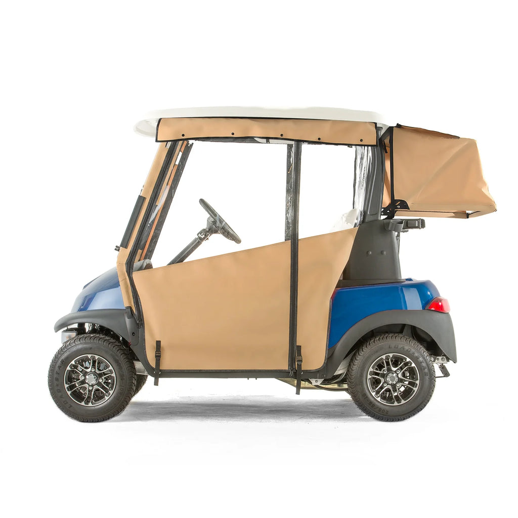 Linen Sunbrella Track Enclosure for Golf Cart F8320