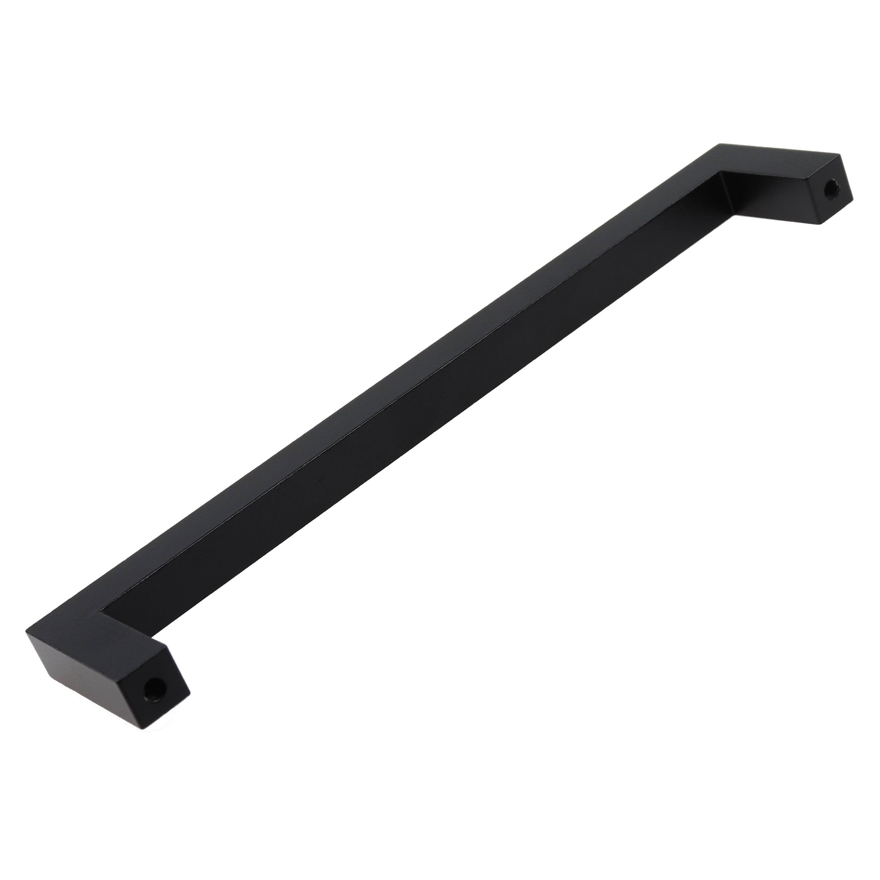 25-Pack 6-1/4-Inch Center Solid Square Bar Pull Black T17818