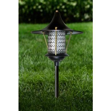 Black Cast Aluminum Pagoda Light with 0.50 in. Base K7127