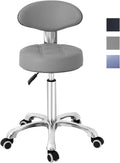 Purple Pneumatic Height Adjustable Rolling Swivel Stool O2733
