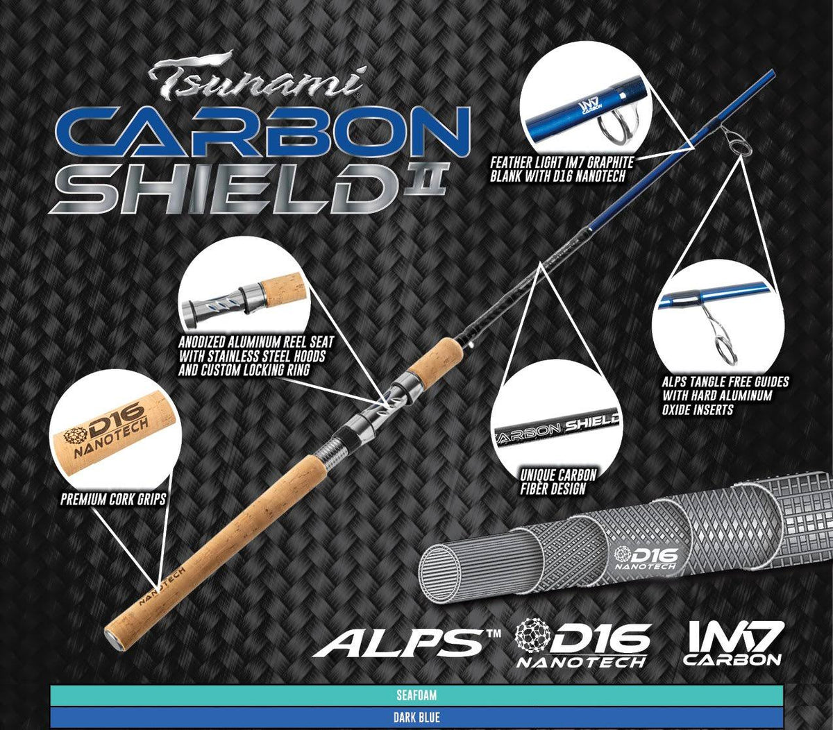Carbon Shield II Spinning Rod L316