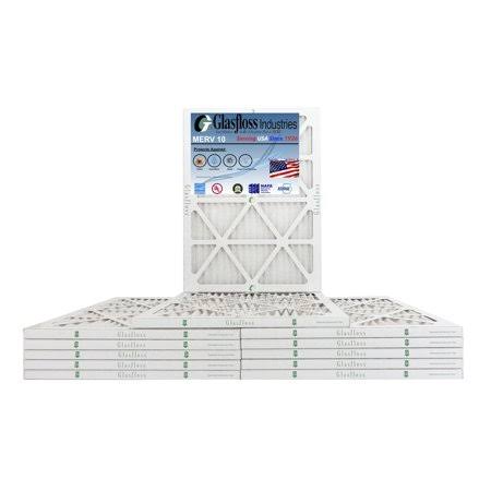 18x22x1 MERV 10 Furnace Air Filter, Qty:12 G7065